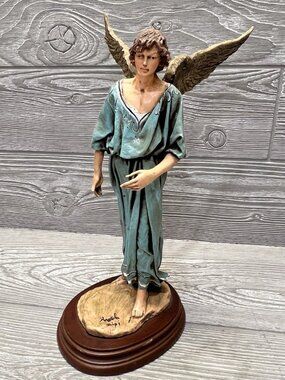 Angela Tripi Angel Figurine 12” Religious Statue Signed Vintage 1988